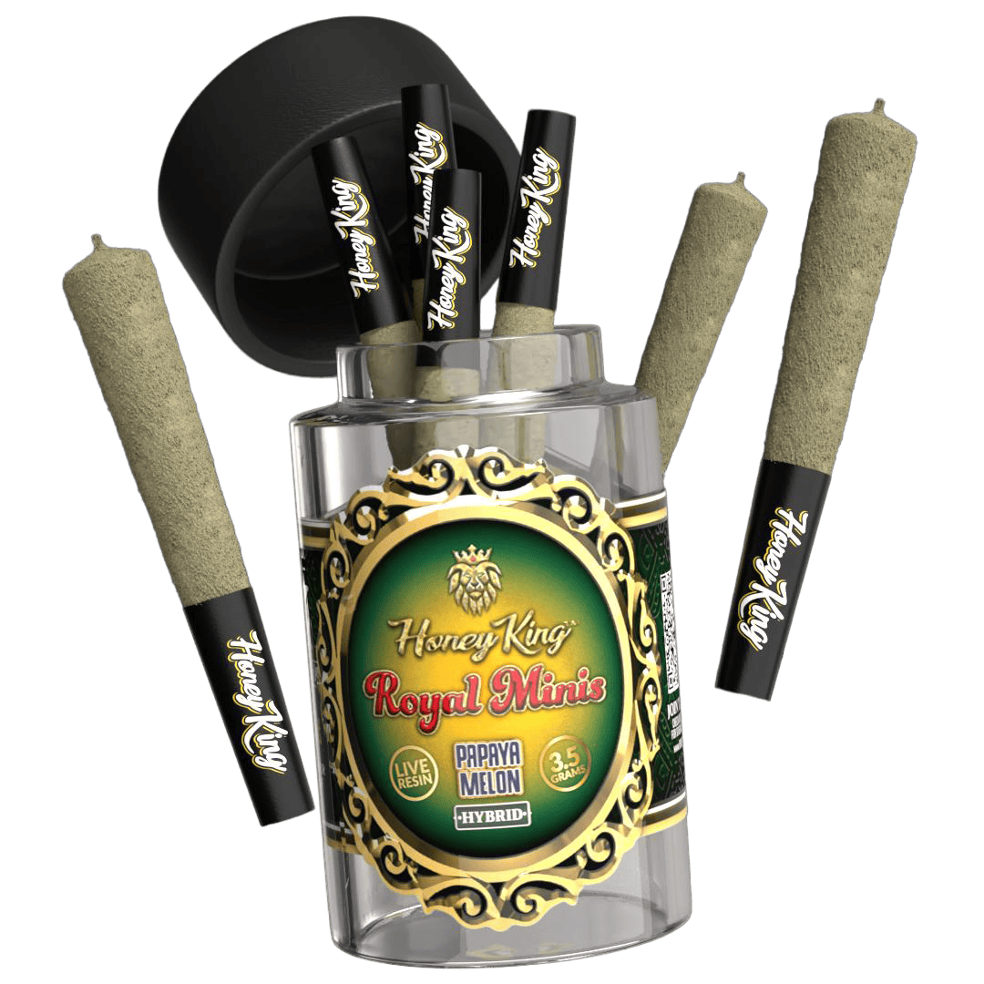 Honey King: 7x Mini Joints - Papaya Melon