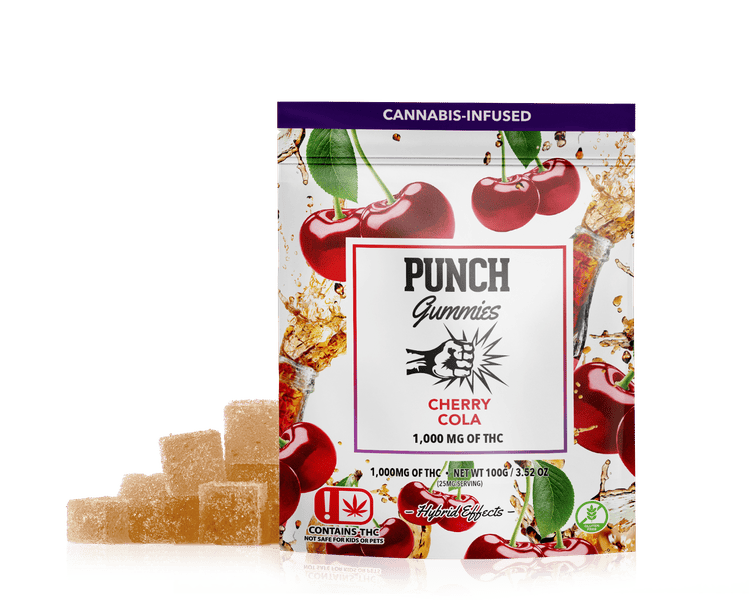 Punch | Cherry Cola | Hybrid | Extreme Gummies | 1,000mg | OK