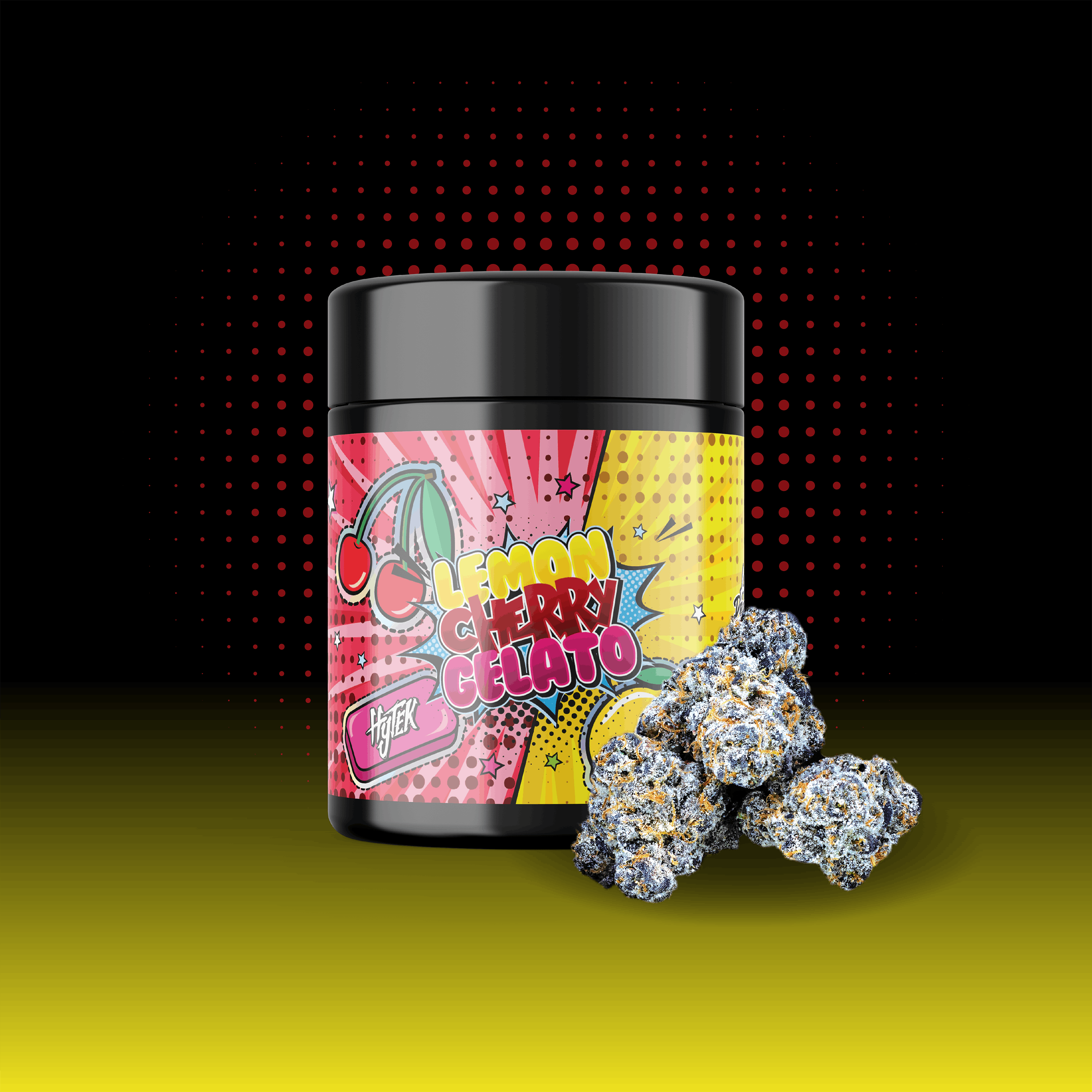 HIGH CARD ポラロイドショット クリス 42枚セット HYTEK | LEMON CHERRY GELATO | PREPACKED 1/2 OZ JAR | 14g - Hytek
