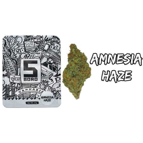 Amnesia Haze 3.5g Flower by 5Boro Cannabis