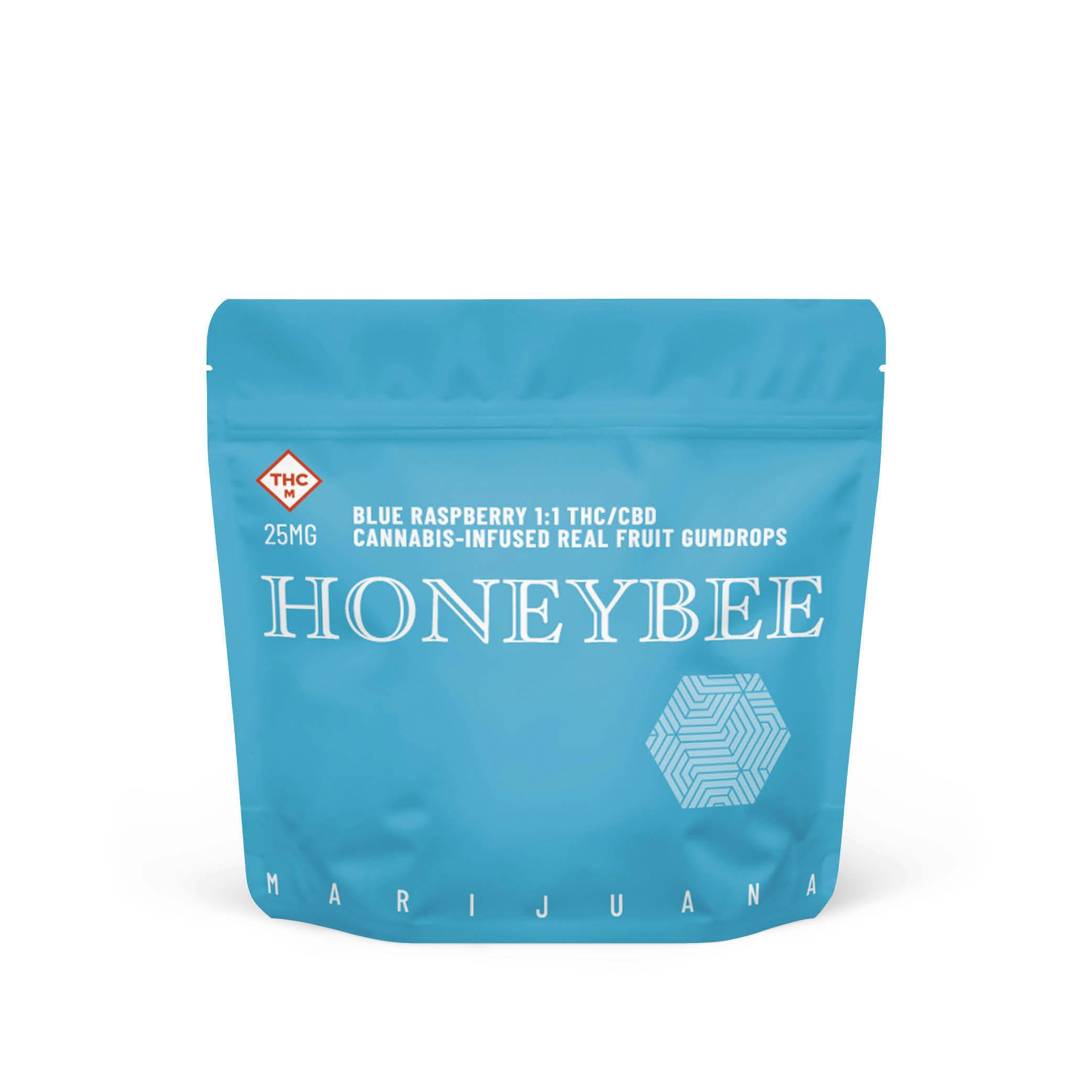 HONEYBADGERRUDDY 13ポンド Blue Raspberry 1:1 Gumdrops 5-pack | 25mg - Honeybee