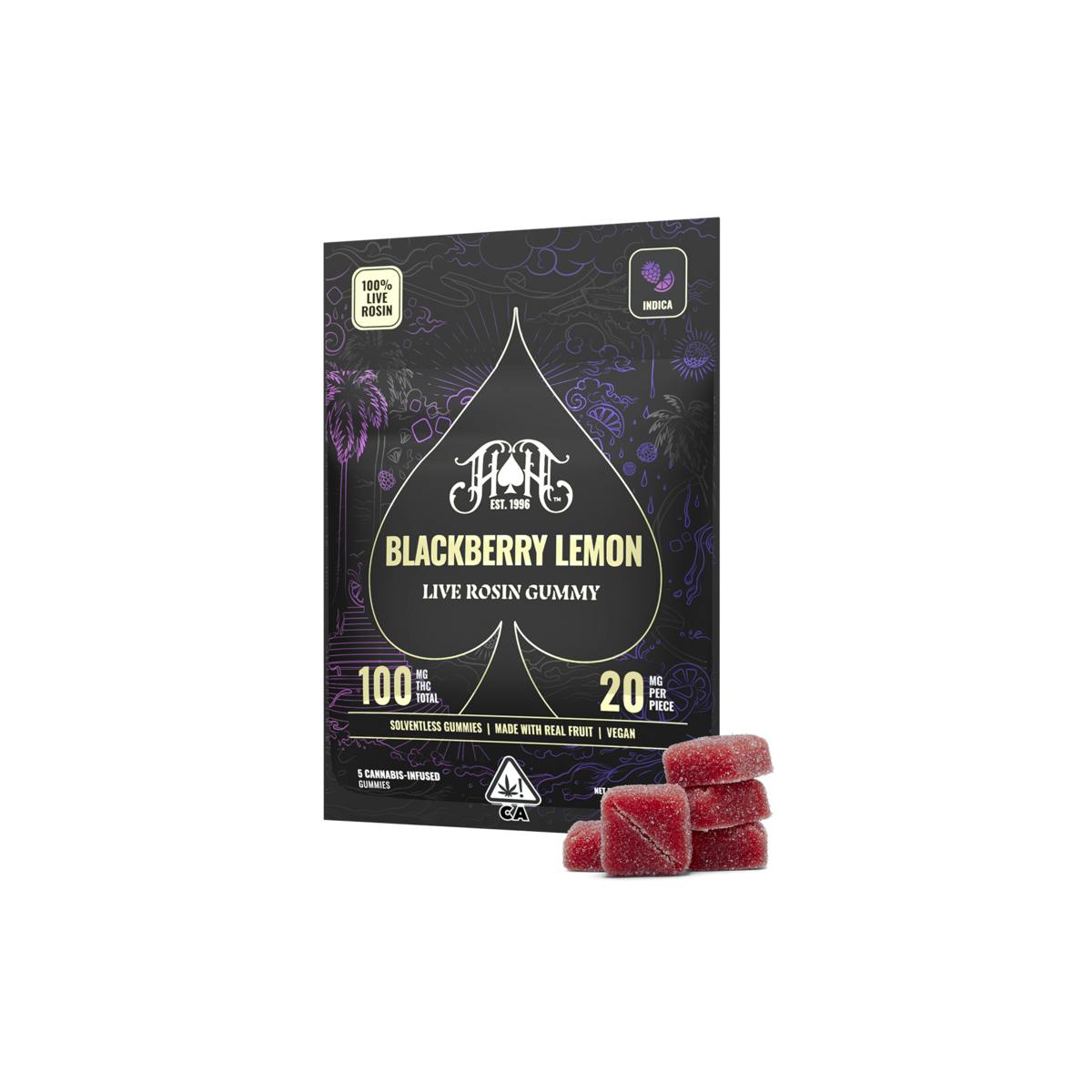 Blackberry Lemon | Indica - Live Rosin Gummies 5-pack