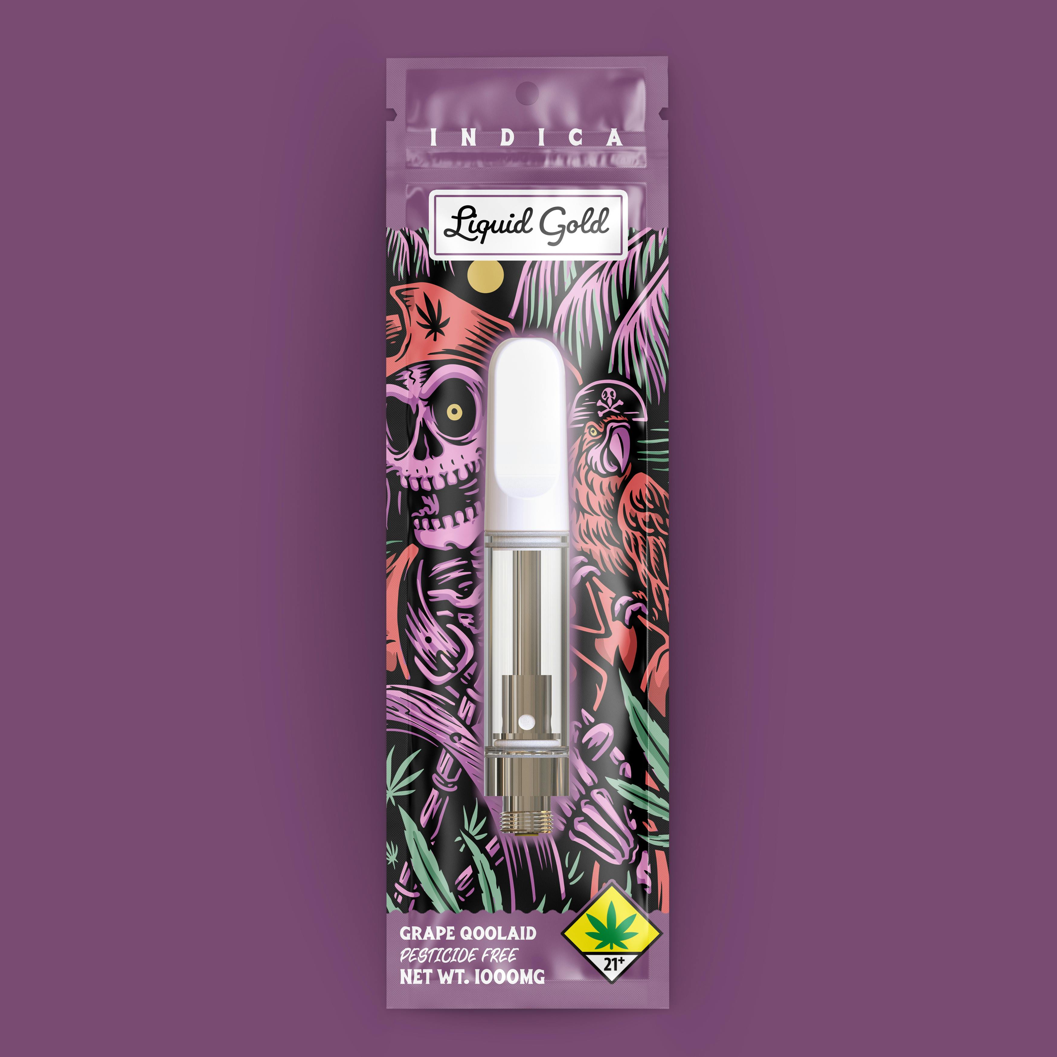 Grape Qoolaid (Liquid Gold) Cartridge 1g