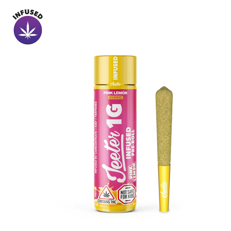 Jeeter Pink Lemon · Infused Joint · 1g, Infused Pre-Rolls