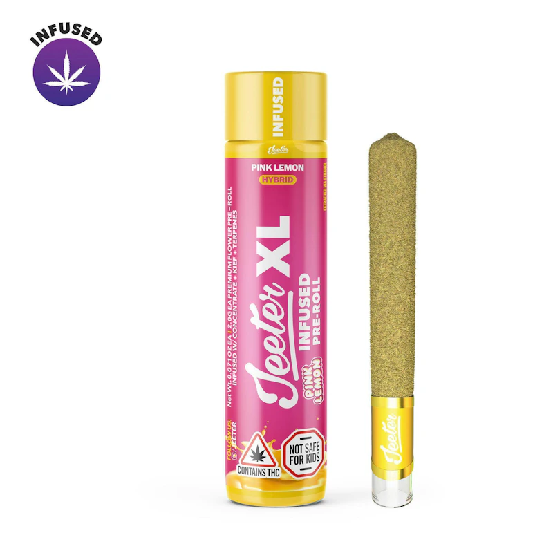 Jeeter Pink Lemon · XL Infused Joint · 2g, Infused Pre-Rolls