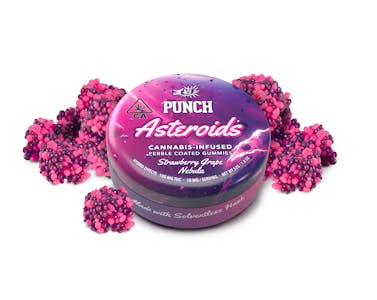 PUNCH EDIBLES & EXTRACTS - Asteroids | Solventless - Strawberry Grape | 100mg