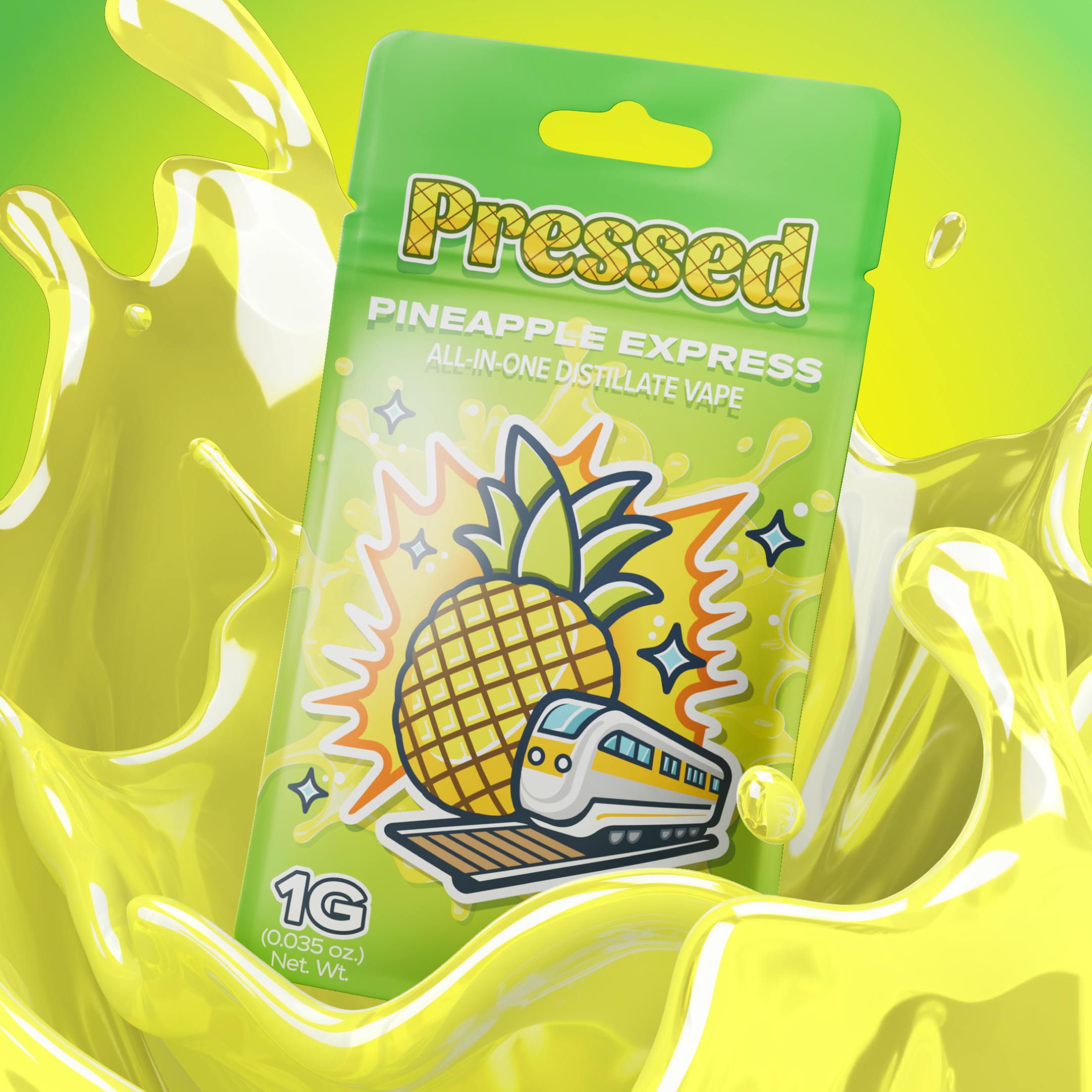 CNP 80% リキッド CDT-Pineapple Express　1ml CBD Cartridge | Pineapple Express | CBD Garden