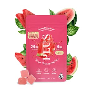 PLUS PRODUCTS - Plus - Sour Watermelon - Gummies 5pk - 25MG