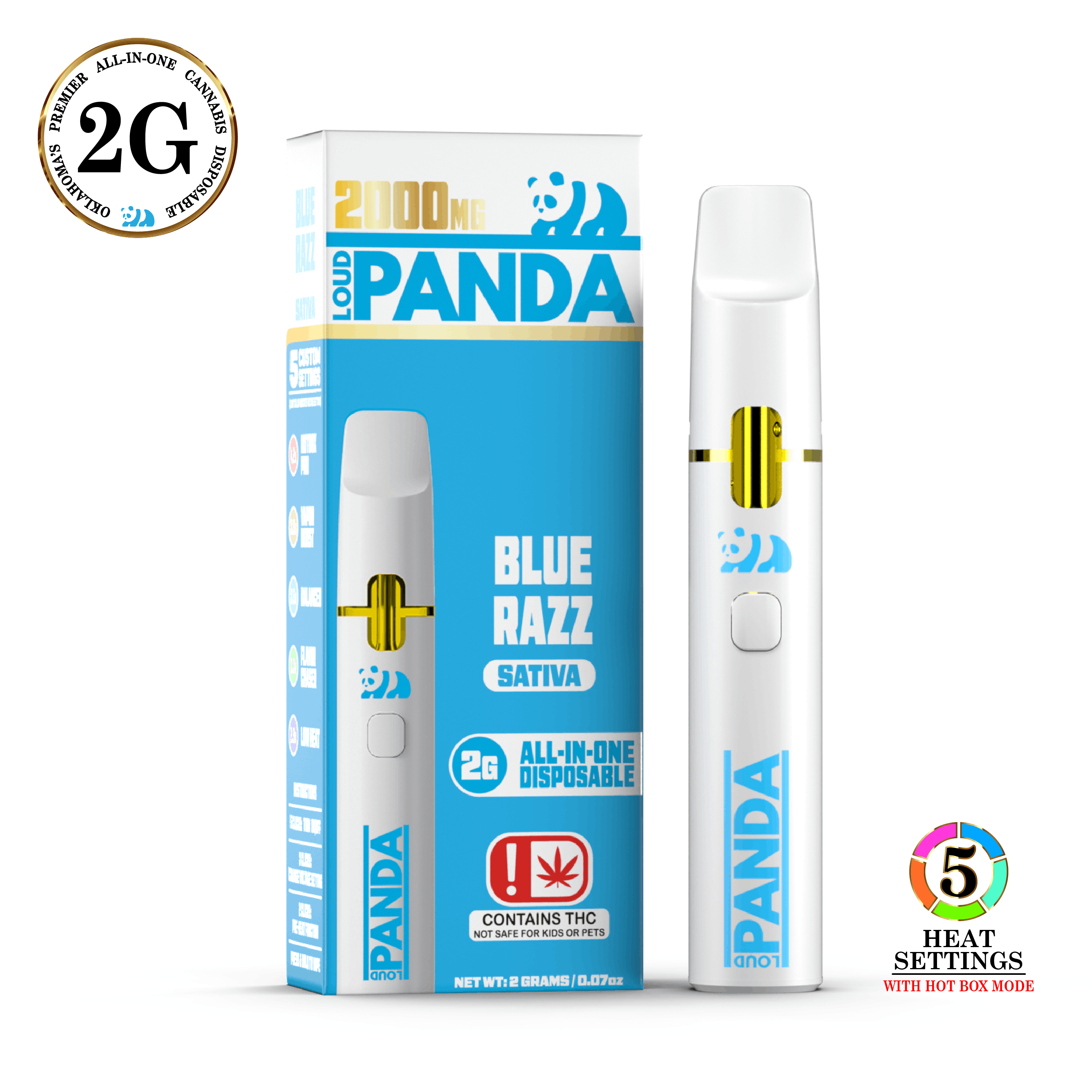 Panda☆ Loud Panda - Blue Razz - 2G Disposable - Loud Panda