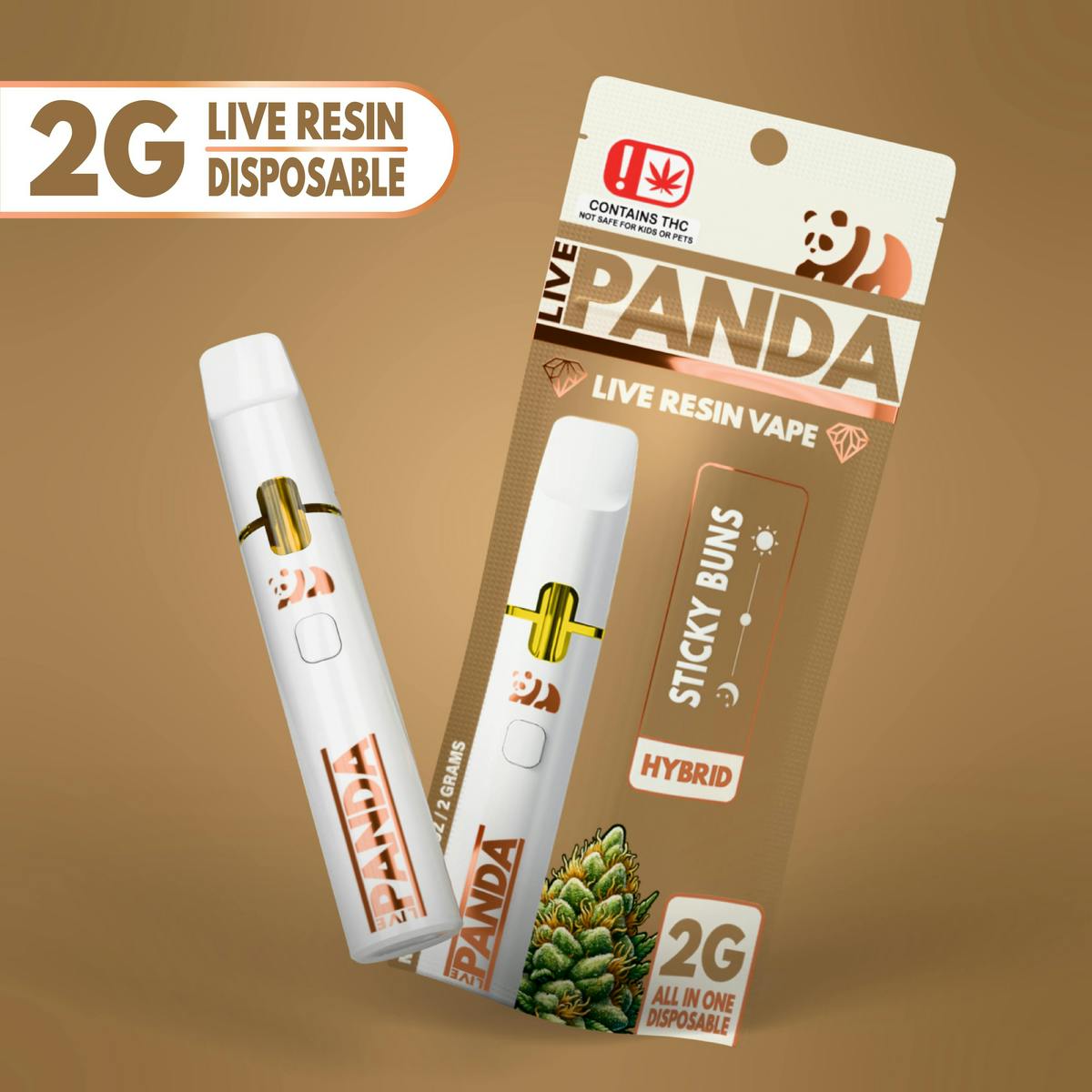 sticky disposable vape Buns | Live Panda | 2g Select Flavor ::Red Star Delta-8 THC Vape Cart strawberry cupcake
