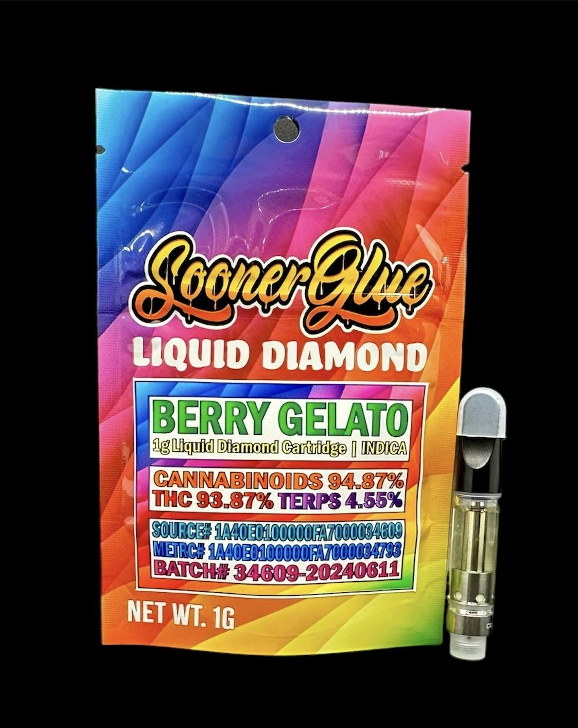 Berry Gelato - 1g Liquid Diamond Cartridge by Sooner Glue