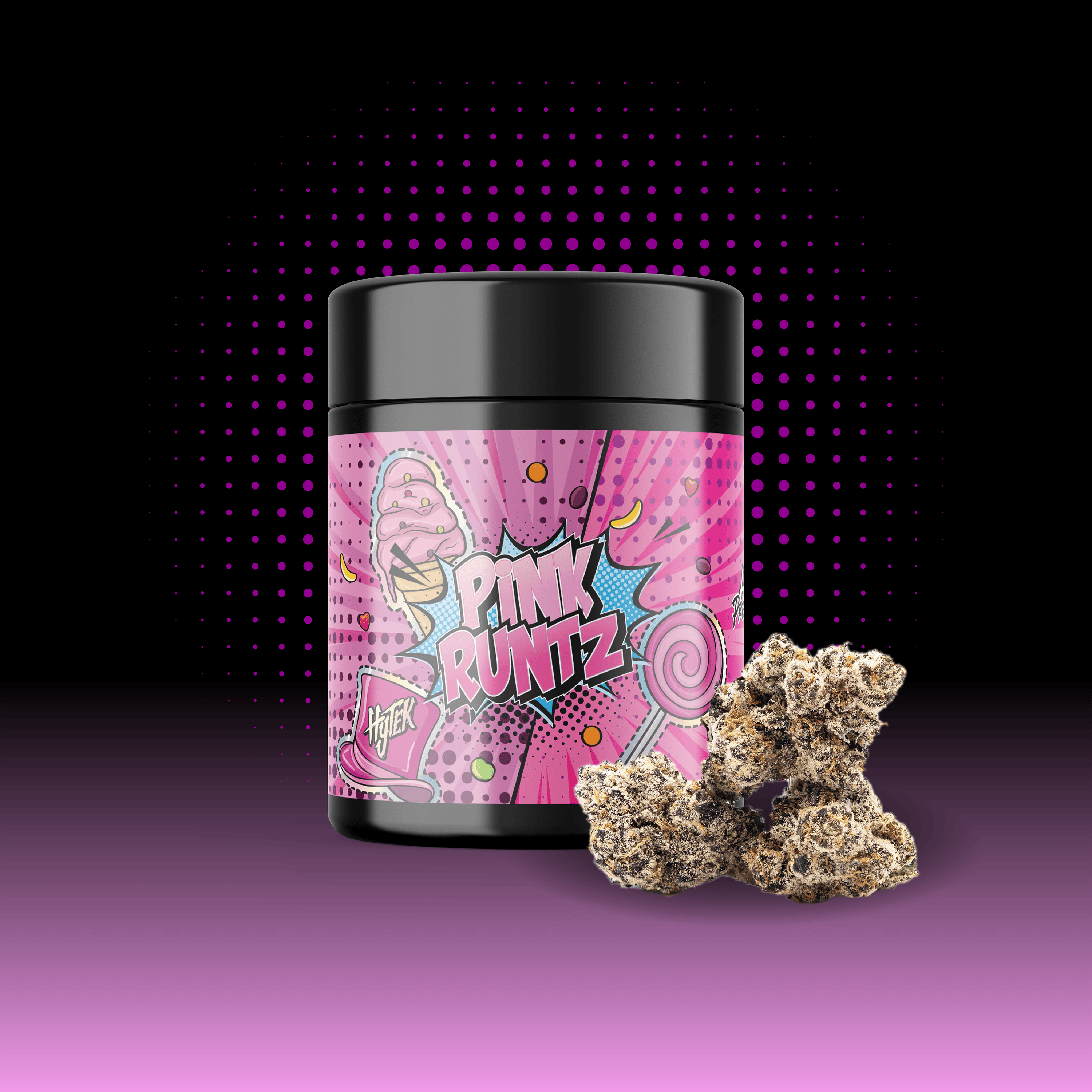 HYTEK | PINK RUNTZ | PREPACKED 1/2 OZ JAR | 14g