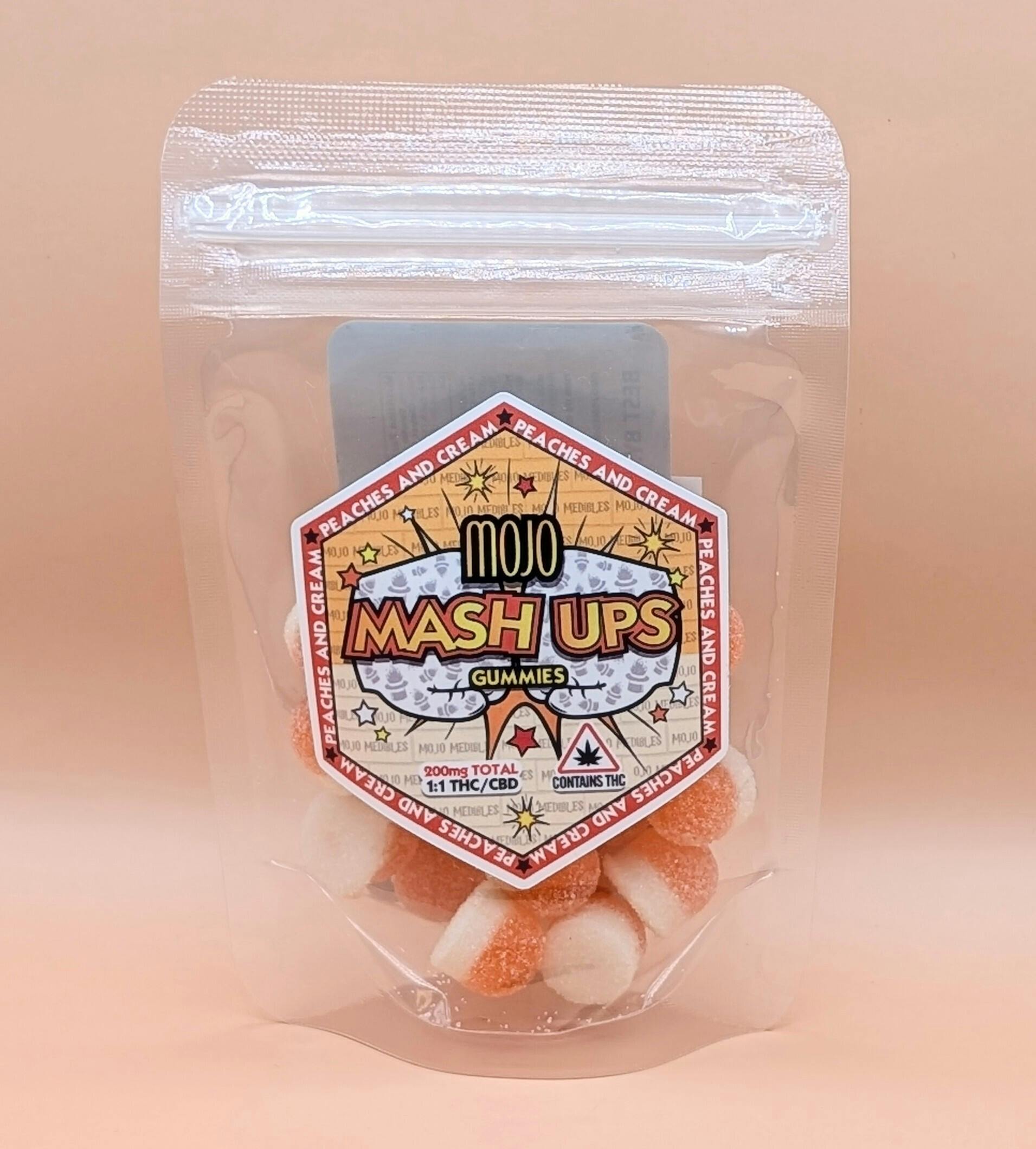MOJO Mash Ups 1:1 Low Dose Gummies- PEACHES & CREAM by Mojo Medibles