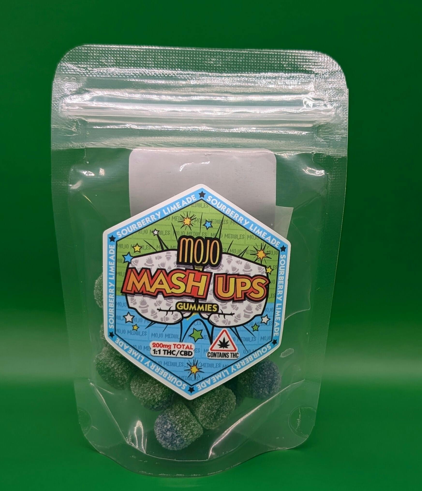 MOJO Mash Ups 1:1 Low Dose Gummies- SOURBERRY LIMEADE by Mojo Medibles