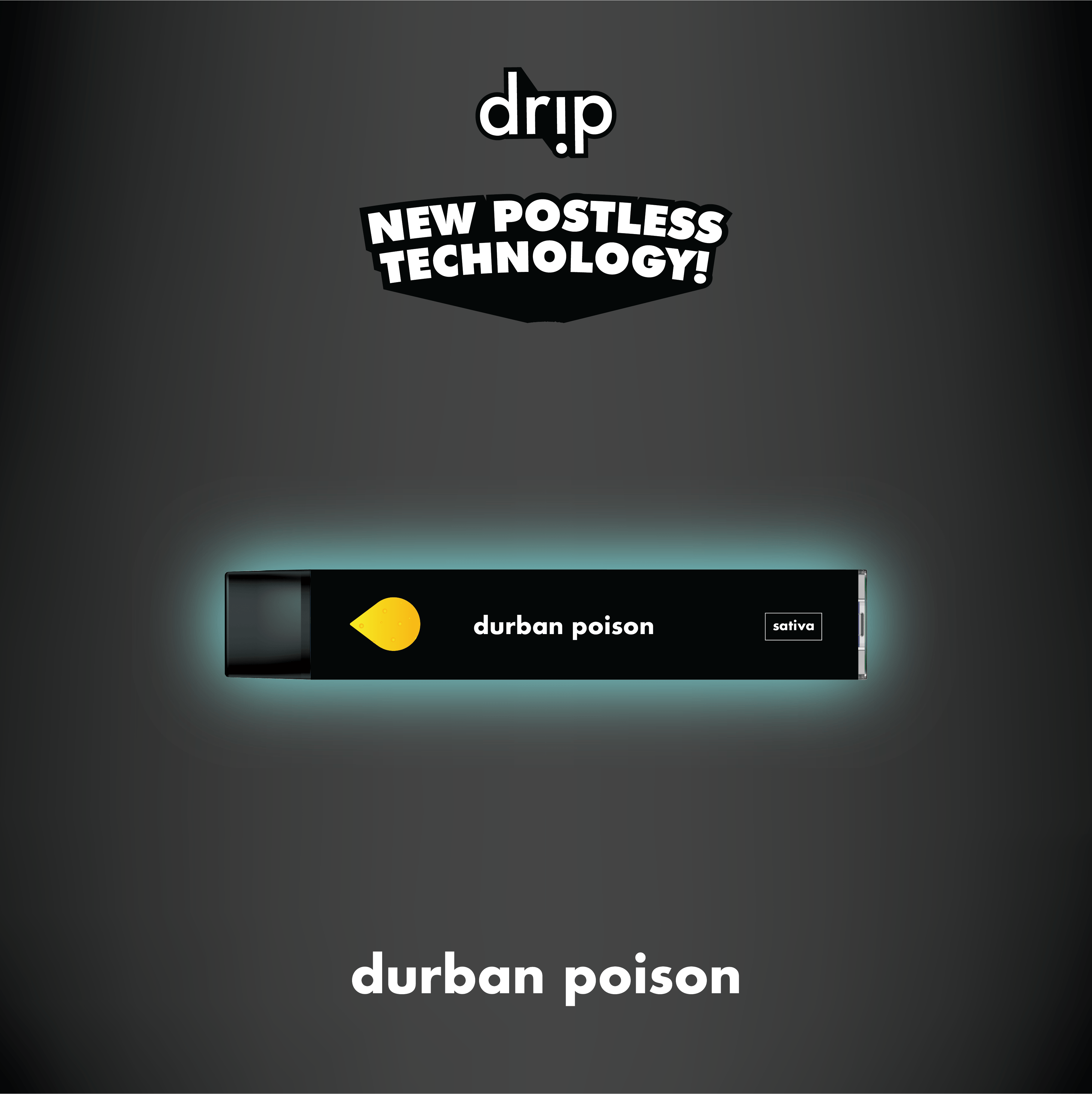Drip 1G All-In-One - Durban Poison (Sativa) - Drip Vapes