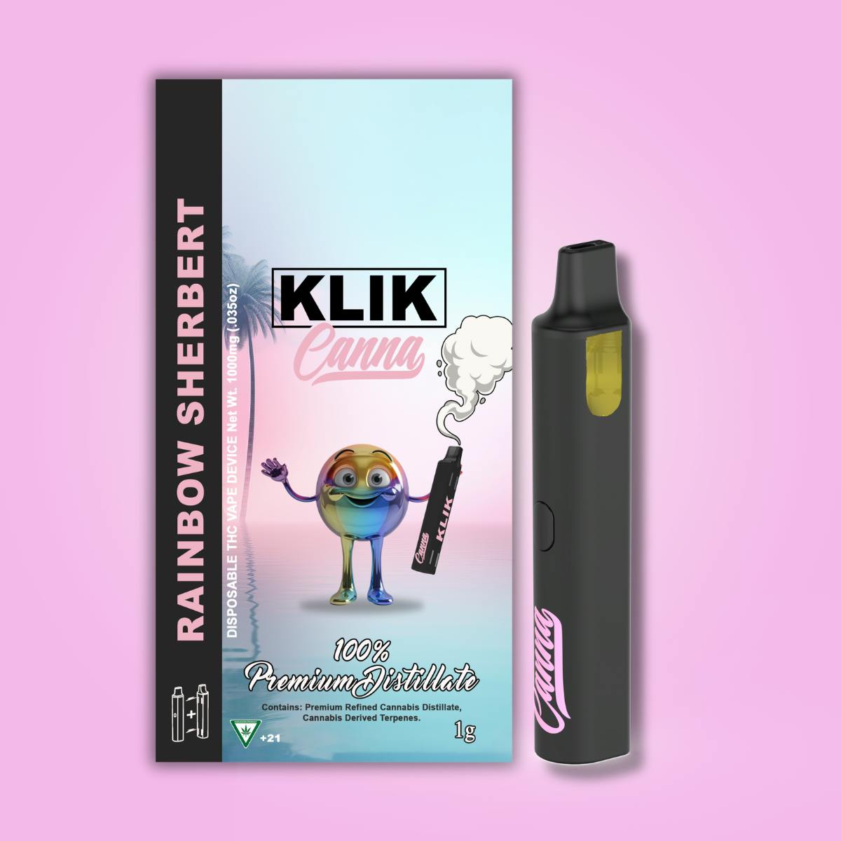 Klik 1g Disposable - Rainbow Sherbert