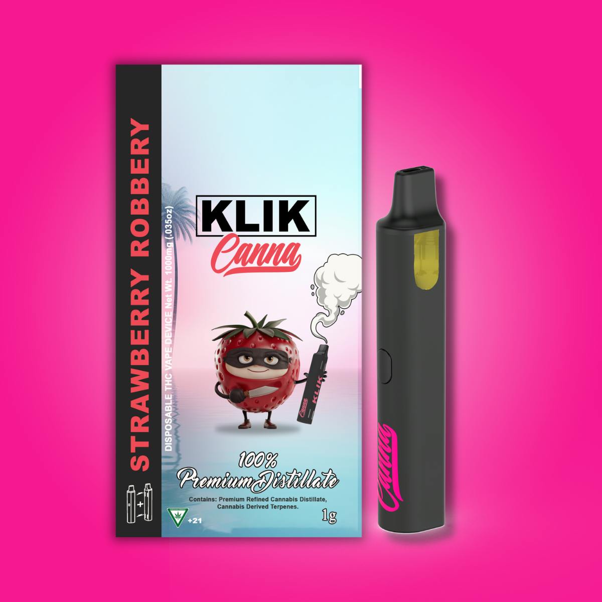 Klik 1g Disposable - Strawberry Robbery