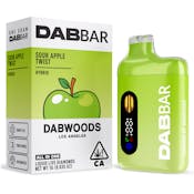 DABWOODS DABBAR 2.0 LIQUID DIAMOND 1G SOUR APPLE TWIST