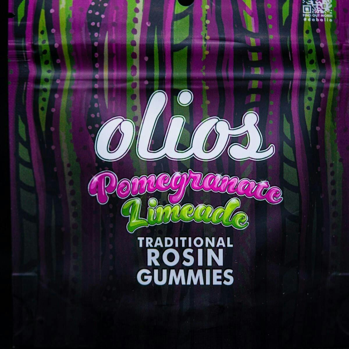 Olio | Pomegranate Limeade Rosin Gummies | 100mg | 10ct | 10mg/ea