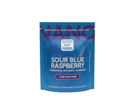 GDF: Fast-Acting Gummies | Sour Blue Raspberry | 100mg | 10pk