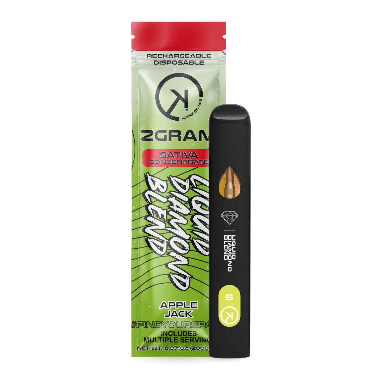 Kosmik - 2g Liquid Diamond Blend - Apple Jack - Sativa by 710 Diamond Co