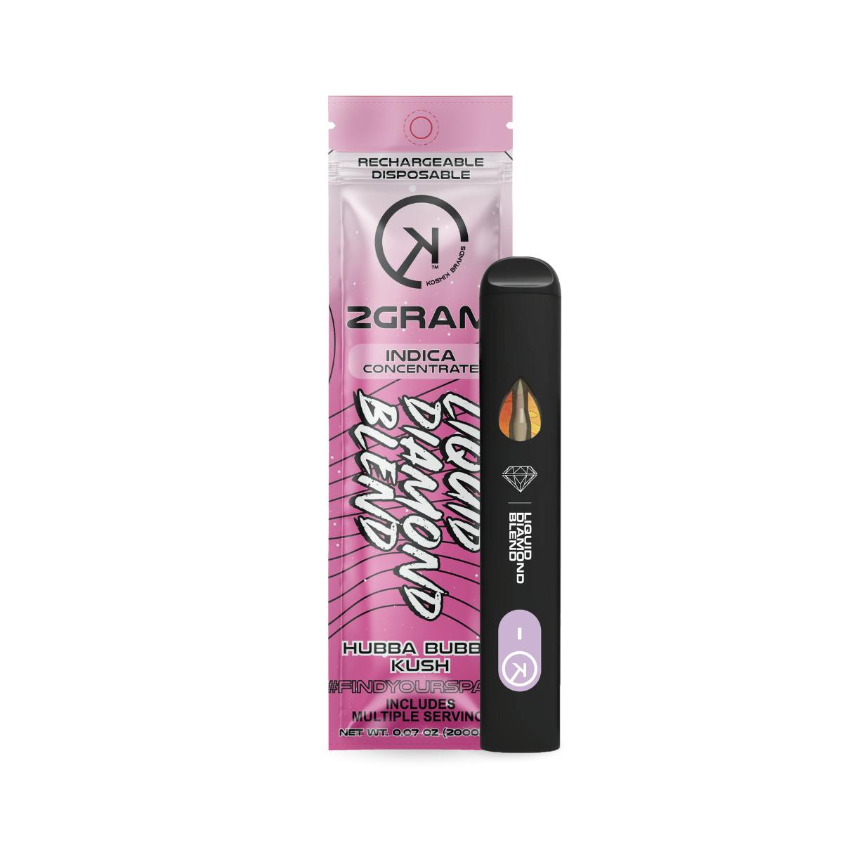 Kosmik - 2g Liquid Diamond Blend - Hubba Bubba (Kush) - Indica by 710 Diamond Co