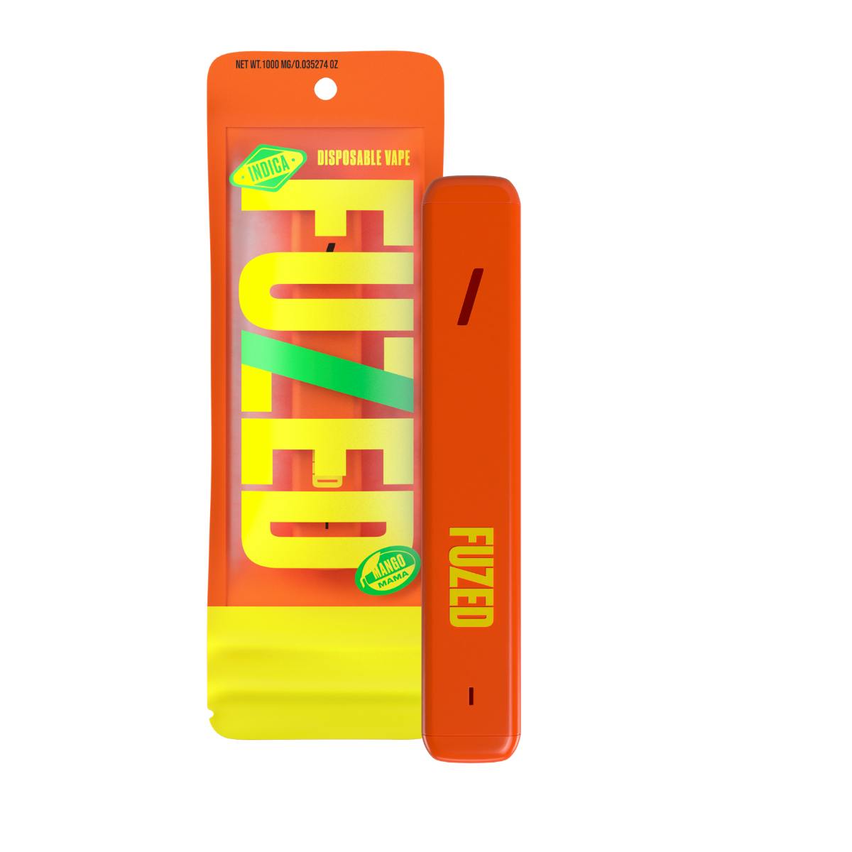 FUZED - 1g Disposable - Mango Mama - Indica - 91.86% THC by 710 Diamond Co