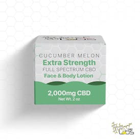 CBD High Strength Lotion 2,000 mg - Cucumber Melon