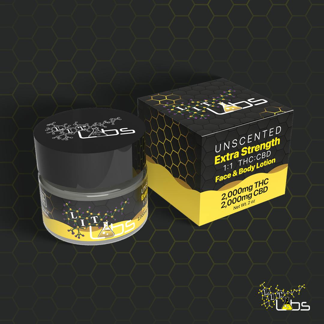 Face and Body Lotion - 2,000 mg THC+CBD - Unscented