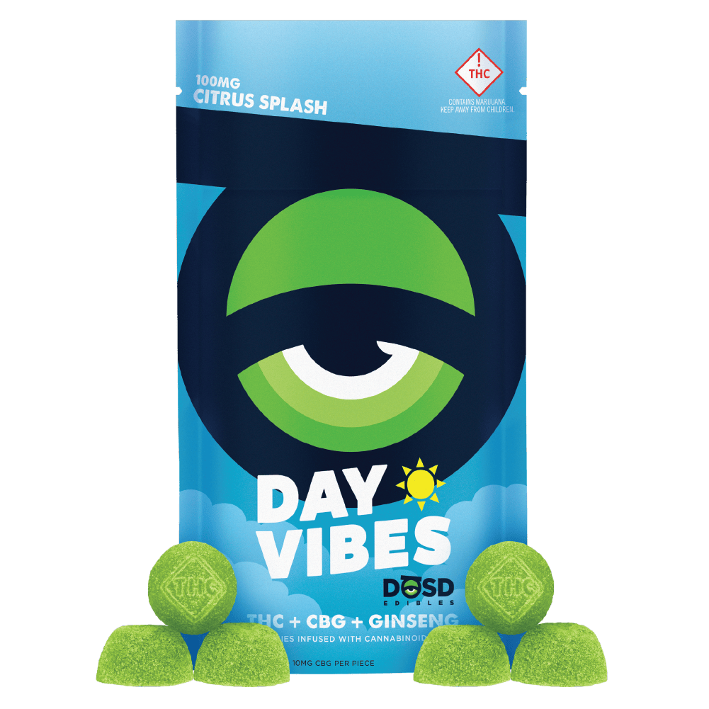 DAY VIBES - Citrus Splash CBG + Ginseng - 100mg - DŌSD Edibles