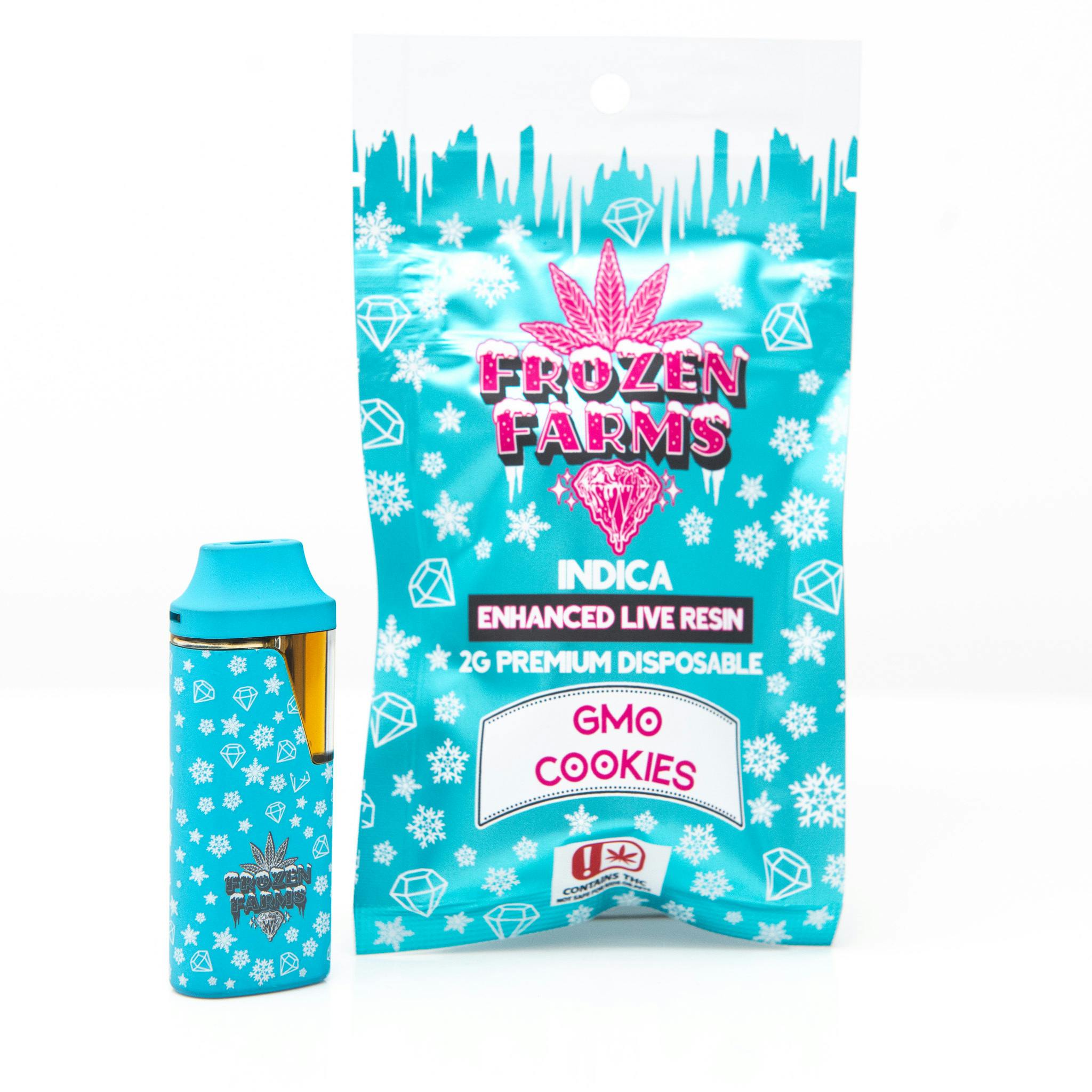 Frozen Farms 2G - GMO Cookies - Live Resin Disposable (INDICA) by Frozen Farms