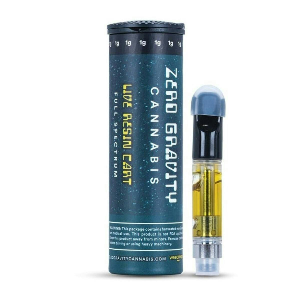 1g Live Resin Cartridge - Sunset Runtz 80/20 Indica Dominant by Zero Gravity Cannabis