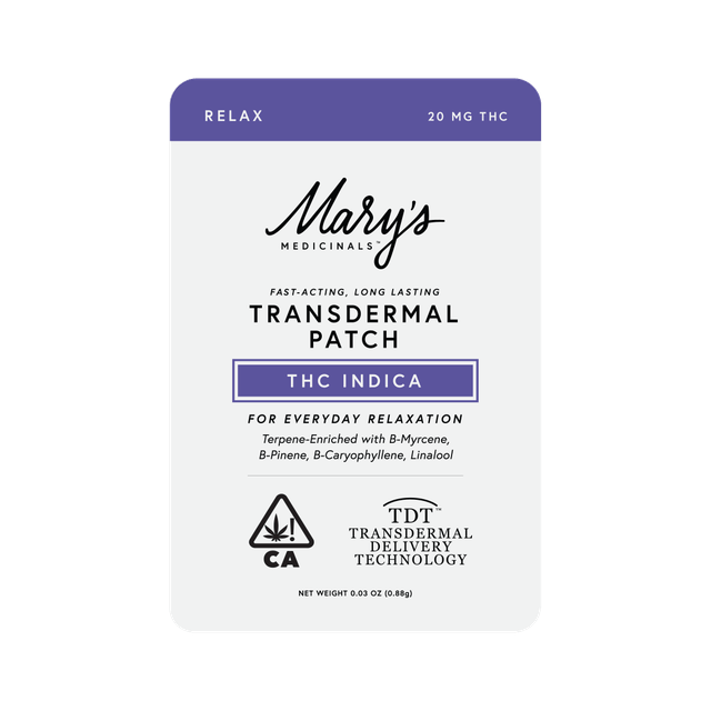 Relax (THC Indica) Transdermal Patch (CO)