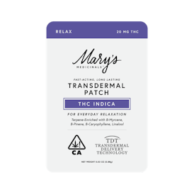 Relax (THC Indica) Transdermal Patch (CA)