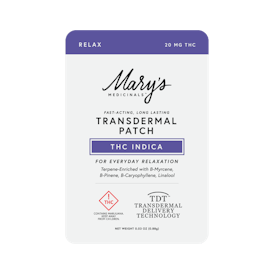 Relax (THC Indica) Transdermal Patch (CO)