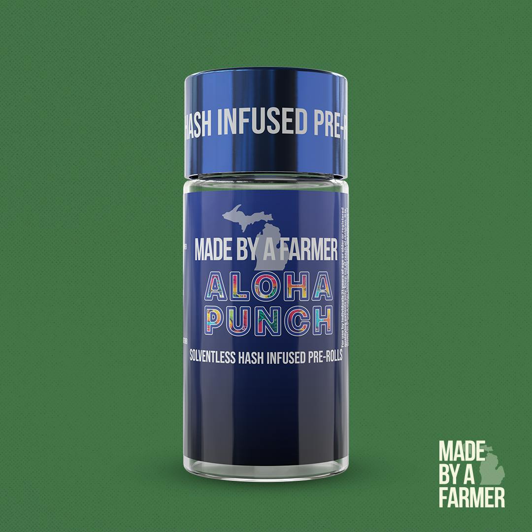 MBAF | Bubble Hash Infused Pre Roll THC + CBG | Aloha Punch by Made By A Farmer