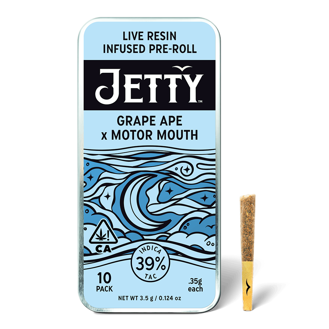 Grape Ape x Motor Mouth Live Resin Infused Pre-Roll 10 Packs