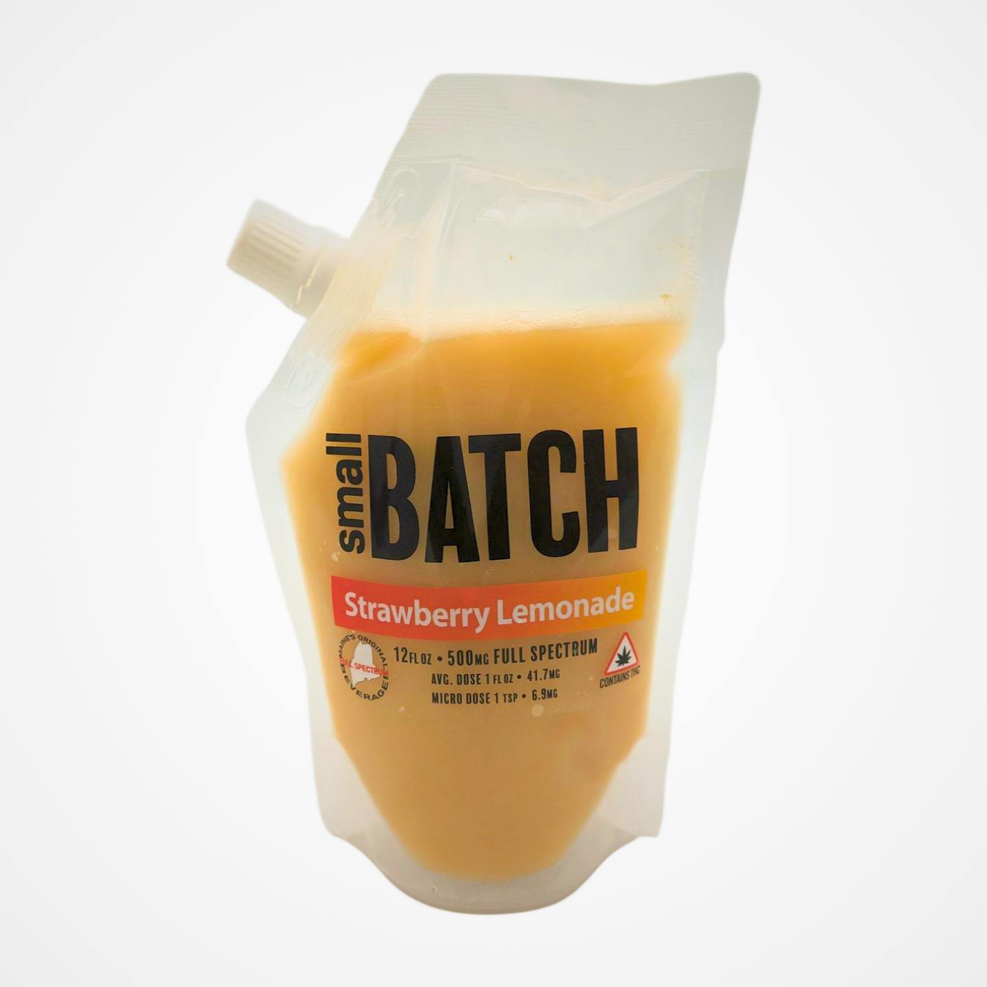 Full Spec RSO Juice/ Strawberry Lemonade 500mg - Small Batch by Small Batch Maine