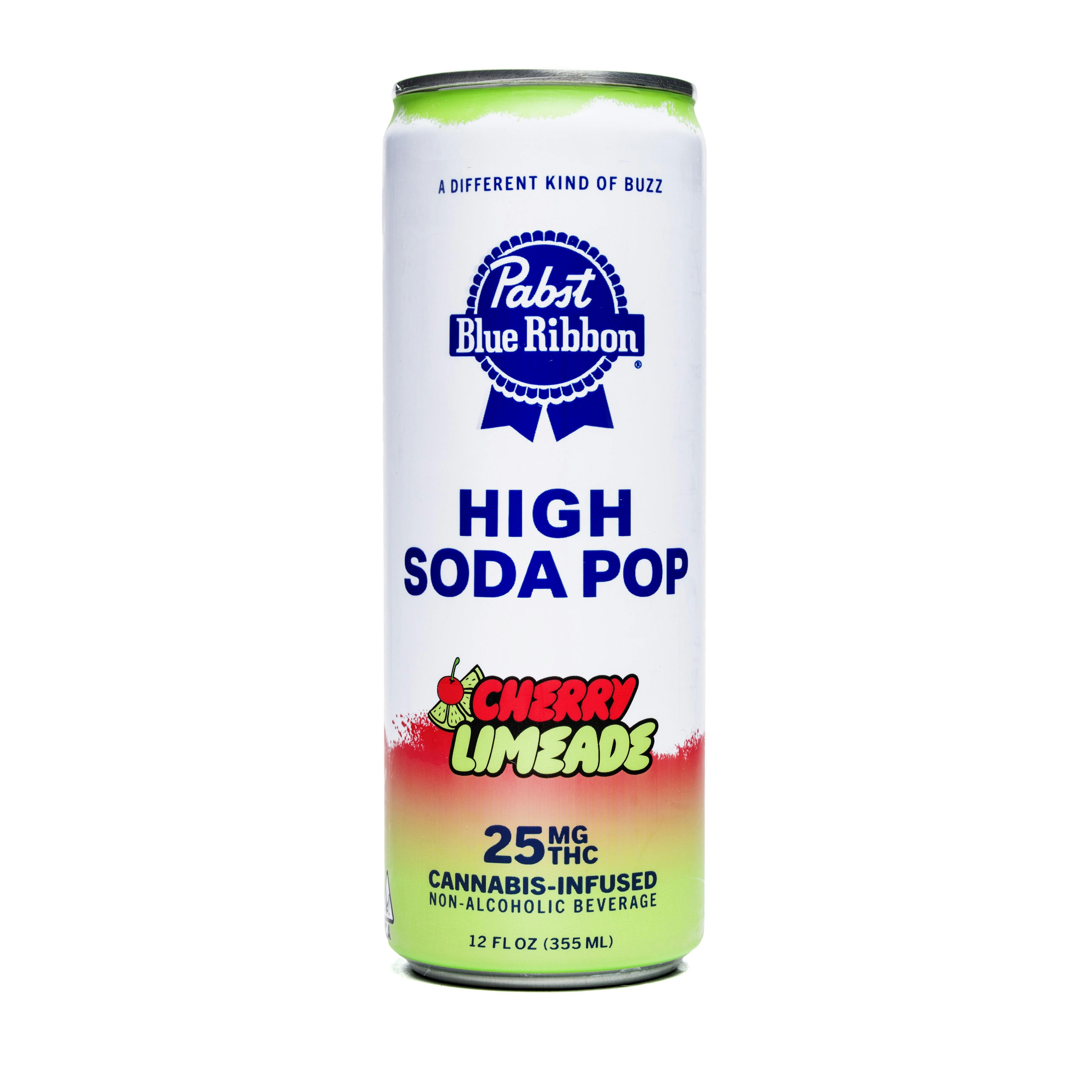 PABST | PBR Cannabis Infused High SodaPop - Cherry Limeade | 25mg