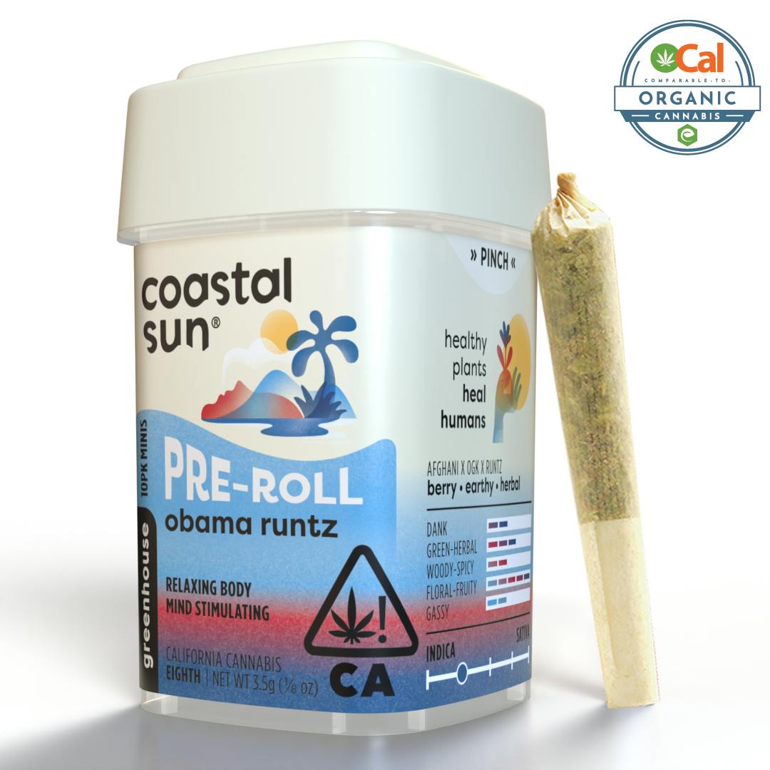 Coastal Sun | Obama Runtz | Mini Joints | 0.35g | 10pk