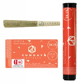 0.75g Diamond Infused Pre-Roll - Wedding Cake