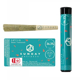 0.75g Diamond Infused Pre-Roll - Trainwreck