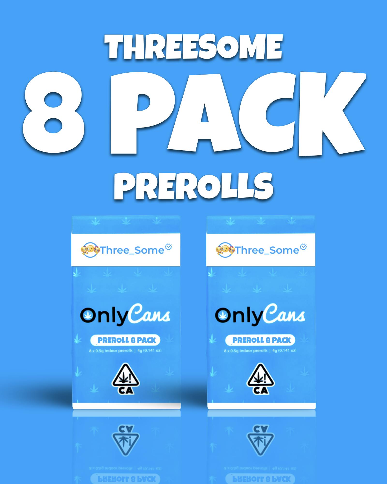 Threesome Indica Hybrid Prerolls