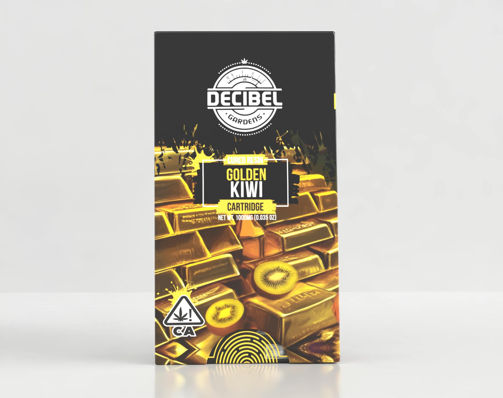 Golden Kiwi Cured Resin Cartridge