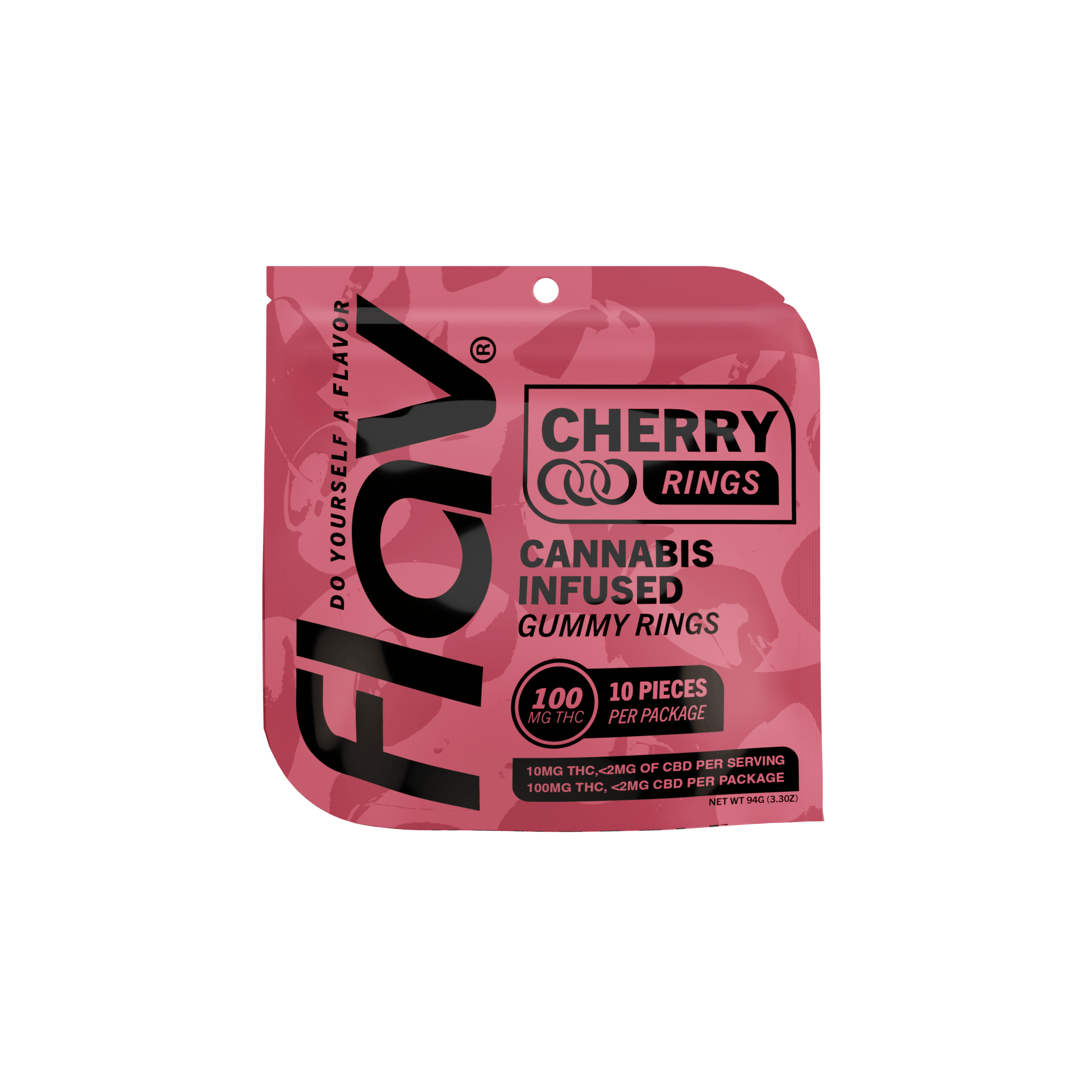 Flav Rings 100mg Cherry Flav