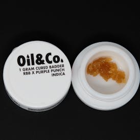 1g Cured Badder - RBB x Purple Punch - Oil & Co (Indica)