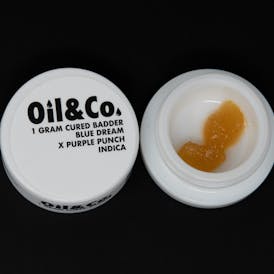 1g Cured Badder - Blue Dream X Purple Punch - Oil & Co (Indica)