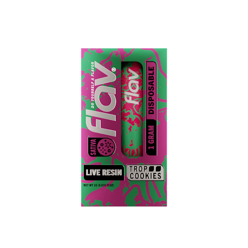 Flav - Trop Cookies -Sativa- Live Resin Disposable 1g (Vape Pen) | Flav    -xxx6 Front