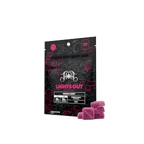 LIGHTS OUT MIDNIGHT CHERRY GUMMIES 1:1