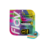 Rainbow Belts -Hybrid- Mega Dose Live Resin (gummy)  One Piece Belt- 100mg VEGAN | Flav  -aa4 front